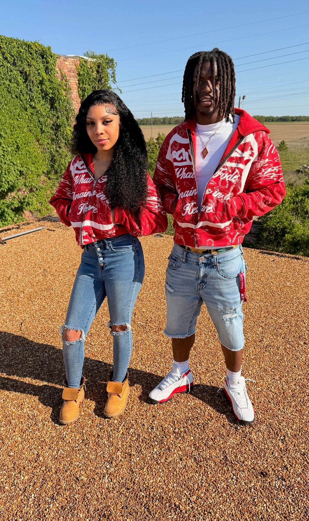 ECHV FVDE RED HOODIE