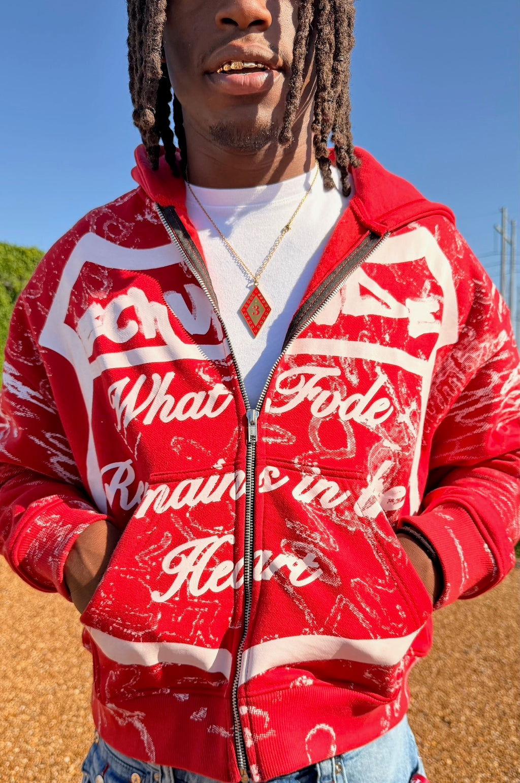 ECHV FVDE RED HOODIE